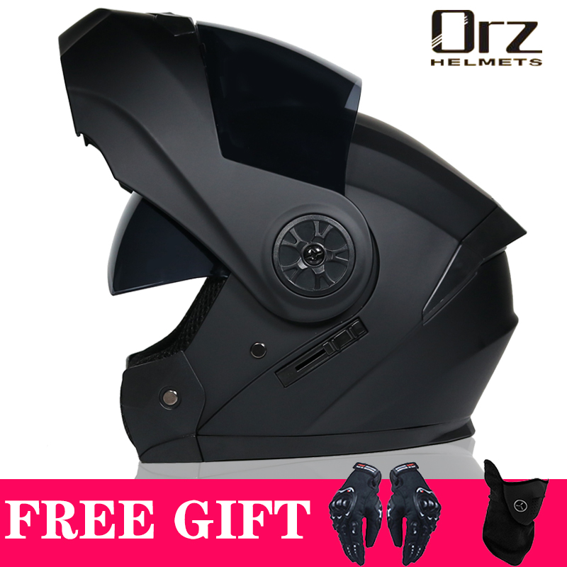 Dual Visor Motorcycle Racing Helmet - 최신 DOT 승인 안전 모듈형 플립