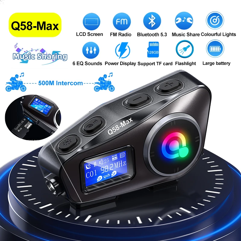 Universal Motorcycle Helmet Intercom Headset - 오토바이 헬멧 무선 블루투스 헤드셋 인터콤