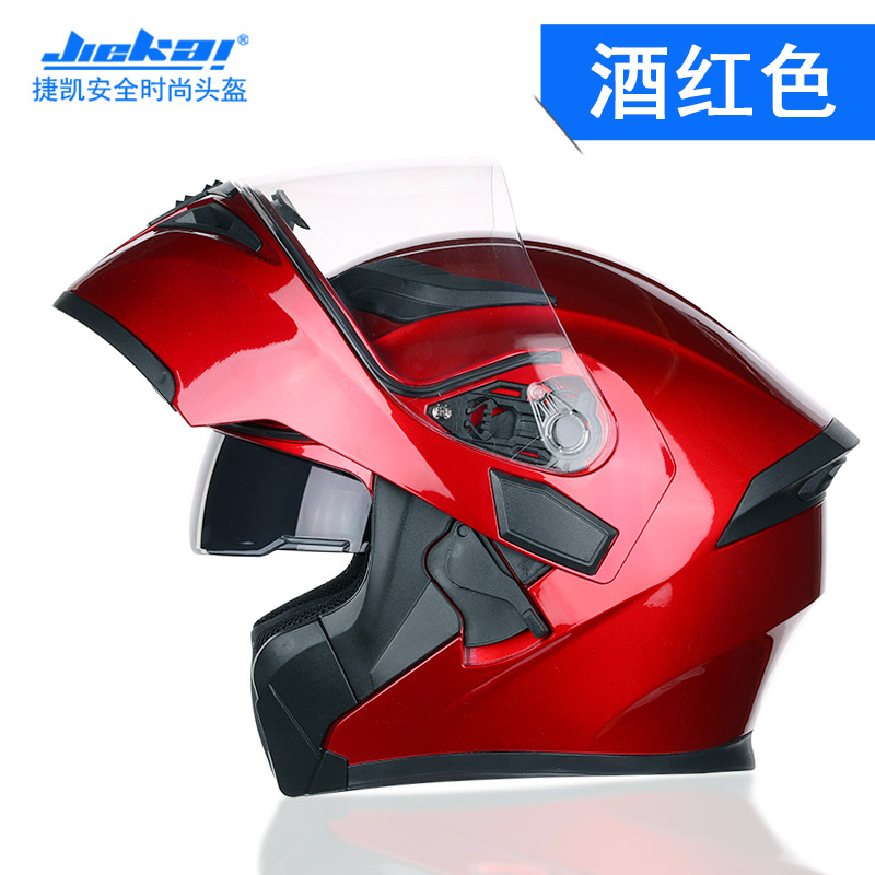 Full Face Motorcycle Helmet With Bluetooth - 듀얼 렌즈 풀 페이스 블루투스 헬멧,