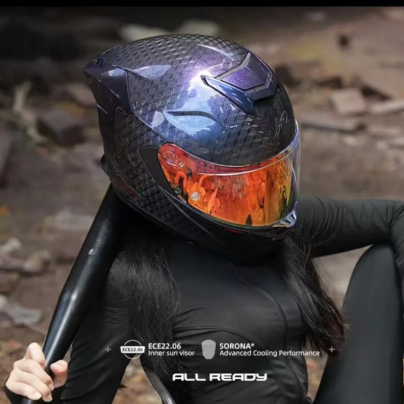 탄소 섬유 오토바이 헬멧, ECE DOT 승인, 풀 페 - Carbon Fiber Lightweight Motorcycle Helmet 리뷰 및 가격