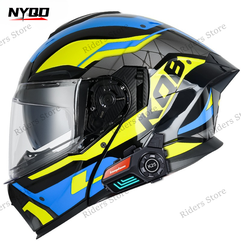 3C 인증 플립업 오토바이 헬멧 듀얼 렌즈 전기 자전거 - Full Face Motorcycle Helmet With Bluetooth 리뷰 및 가격
