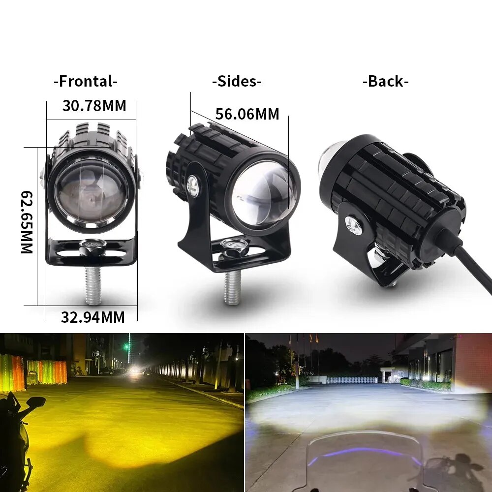 범용 오토바이 LED 헤드라이트, ATV 스쿠터 운전  - Universal Motorcycle Led Headlight Projector 리뷰 및 가격