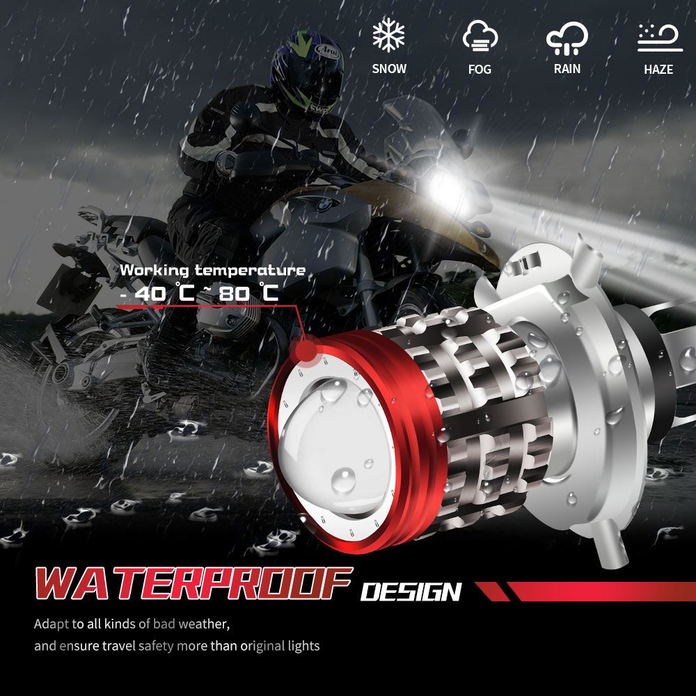 범용 H4 LED 오토바이 헤드라이트, BA20D, H - Universal Motorcycle Led Headlight Projector 리뷰 및 가격