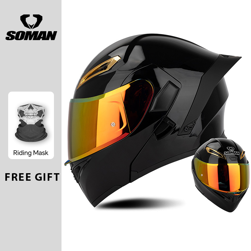 유니섹스 DOT 승인 듀얼 바이저 플립업 오토바이 헬멧 - Modular Flip Up Motorcycle Helmet Dot Approved 리뷰 및 가격