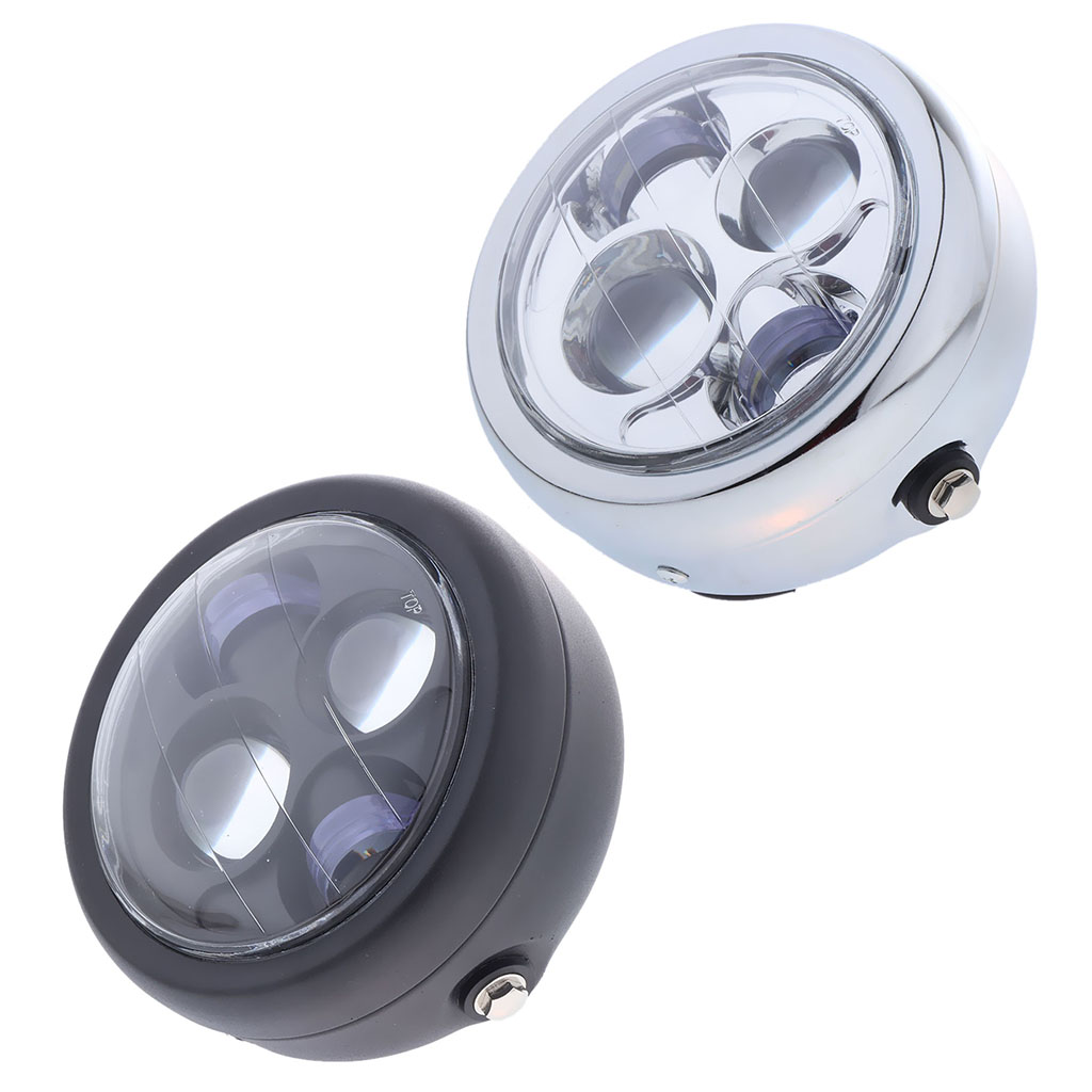 유니버설 라운드 오토바이 헤드라이트 LED 알루미늄 다 - Universal Motorcycle Led Headlight Projector 리뷰 및 가격