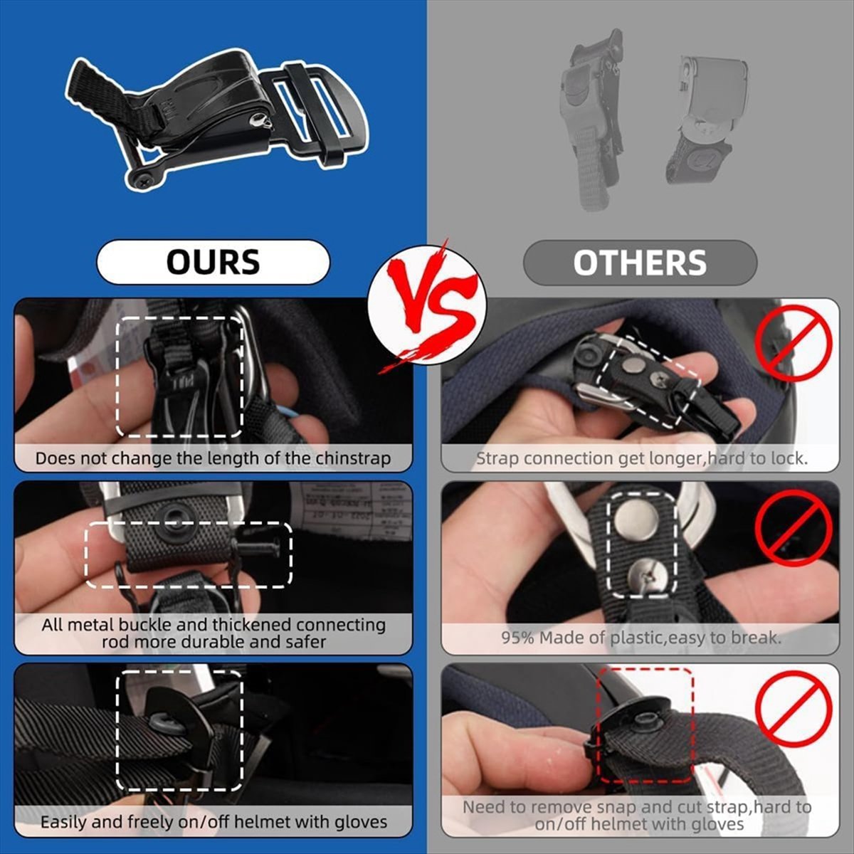 호환 가능한 헬멧 퀵 릴리스 버클 교체 키트, 최대 1 - Quick Release Buckle Motorcycle Helmet 리뷰 및 가격