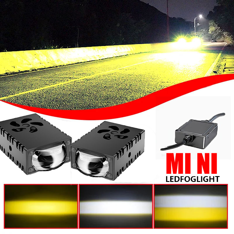 1개/2개 미니 LED 드라이빙 라이트 프로젝터 렌즈  - Universal Motorcycle Led Headlight Projector 리뷰 및 가격