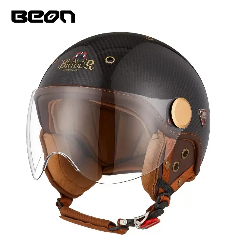 BEON BR13 레트로 오픈 페이스 하프 헬멧 오토바 - Vintage Open Face Retro Helmet 리뷰 및 가격