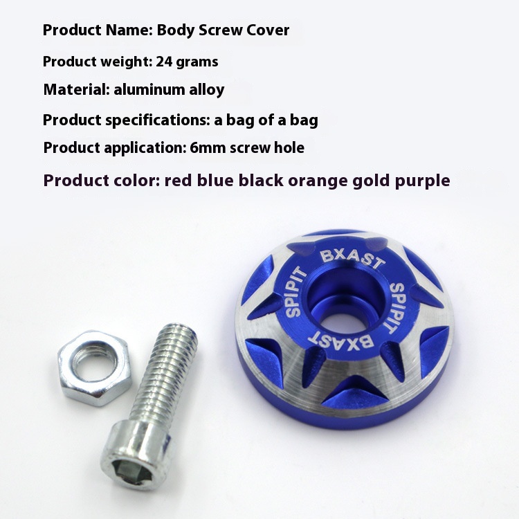 유니버설 CNC 6MM 장식용 합금 번호판 나사 NIU - Scooter Parts 리뷰 및 가격