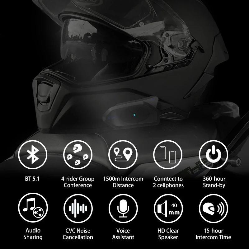 오토바이 블루투스 인터콤 헬멧 커뮤니케이터 헤드셋, F - Universal Motorcycle Helmet Intercom Headset 리뷰 및 가격