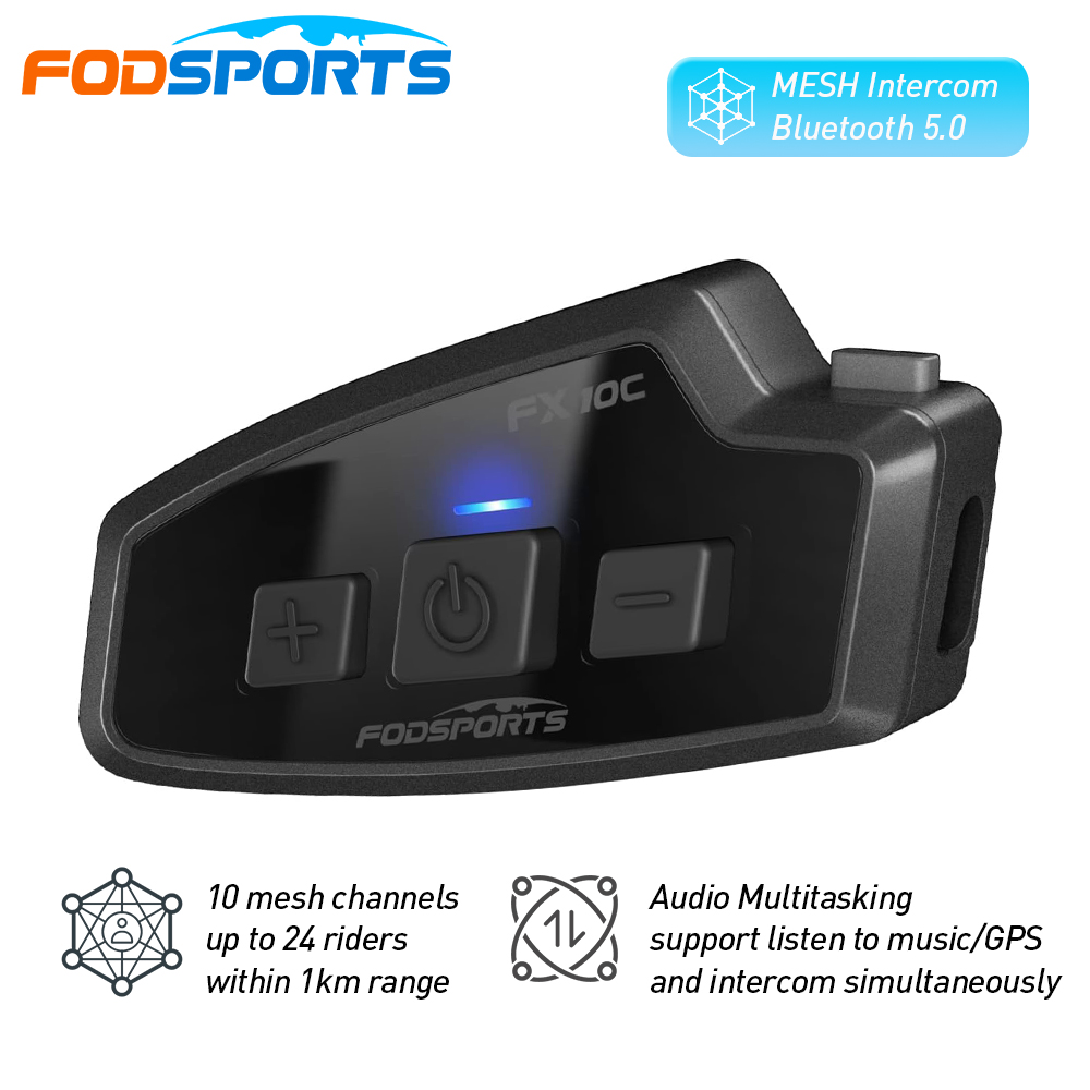 Fodsports FX 10C 오토바이 메쉬 인터콤 헬 - Universal Motorcycle Helmet Intercom Headset 리뷰 및 가격